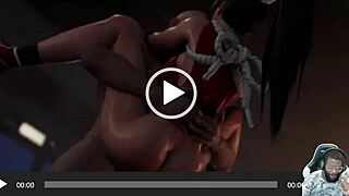 Fat ass Mai gets carried while fucking bald pussy Nemia as Haruka sucks mask dildo doggy.