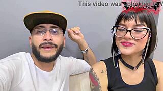 Slutty latina deepthroats monster cock on first office day