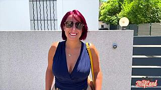 Sexy French milf Vanessa teases with huge tits from Rouen part 1