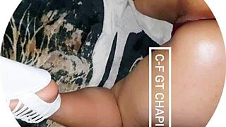 chapina's juicy latina ass bent over for deep doggystyle fill