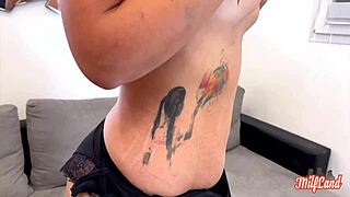 Sexy French milf Vanessa teases with huge tits from Rouen part 1