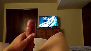 Oh damn, stroking my monster cock until explosive orgasm hits hard!