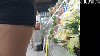 voyeur films hot brazilian blonde at the market