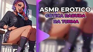 whispering goth girl secrets as she licks my wet pussy erotically