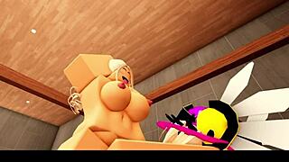 Blonde Roblox Cheerleader Reunites with Headless Jock Boyfriend Adventure