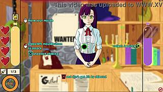 Tutorial girl strips topless in monster incursion game tease