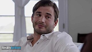 Curvy milf deepthroats then rides cum-covered ass!