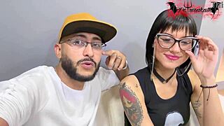 Slutty latina deepthroats monster cock on first office day