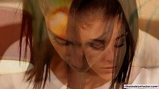 brunette babe facesits licks in steamy lesbian threesome lingerie play 👯‍♀️