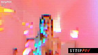 stripper party slut shakes ass rips clothes for wild lapdance blowjob