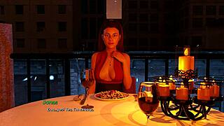 Romantic date turns steamy with blowjob lessons and cum-filled mouth finale