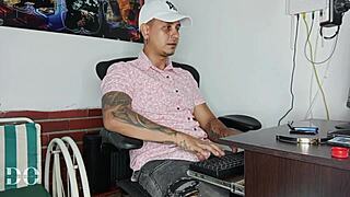 curvy colombian secretary shakes big ass for wet pussy boss deal at work