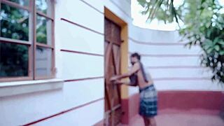 beautiful indian maid bedroom bent over dirty doggystyle cumshot pov