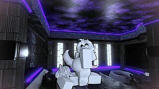 wanna goon over this furry trans girl getting fucked in roblox?