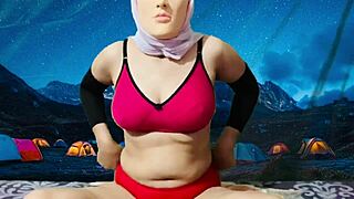 Sexy Campers Bare Big Natural Tits in Nude Challenge Game