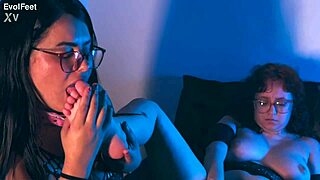 Latina Femdom Chokes You Into Kissing Her Bare Feet Deeply
