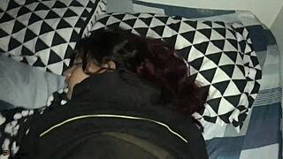 Skinny latina's big ass tits endure hard pounding
