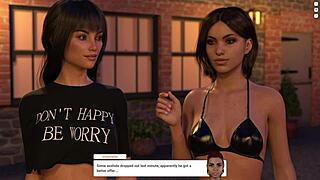 Blonde Redhead Rides Big Tits on Shaved Pussy at Country Ranch