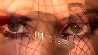 Brunette Slut Takes Double Cock In Fishnets And Heels