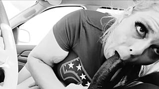 online dating chick drops to knees for deep suck