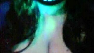 whoa, can this huge-titted goth bbw handle that massive dildo?