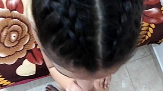 Hot brunette loves my cock better than boyfriend's