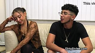 Horny Big Tit Shrink Delivers Oral Therapy To Passionate Couple