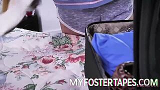 alexis gets convinced to stay with steamy bedroom cowgirl ride 😏💦