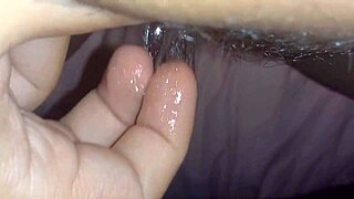 teasing my big clit wet pussy lips dripping homemade
