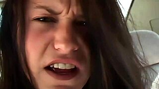 Brunette Slut Takes Double Cock In Fishnets And Heels