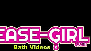 Beautiful College Cutie Relaxes in Steamy Bath Interview