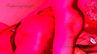 Spreading her wet pussy wide for aggressive hardcore doggy pounding till creampie explosion