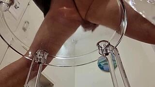 amateur handjob erupts massive cumshot explosion