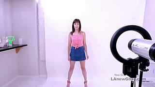 sultry brunette pounded hard during intense modeling audition