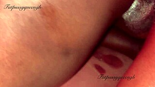 Spreading her wet pussy wide for aggressive hardcore doggy pounding till creampie explosion