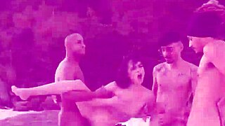 exotic brazilian bruna santos gets daped publicly on beach by huge cocks