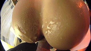 hey this japanese babe rides my cock doggystyle uncensored cum on ass