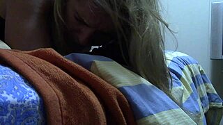 Phone Call Turns Dirty with Lingerie Wife Moaning Loudly