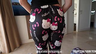 cheating on girlfriend with hot brunette ends in deep creampie roleplay