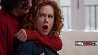 horny mature begs young stud's cock after defense lesson!