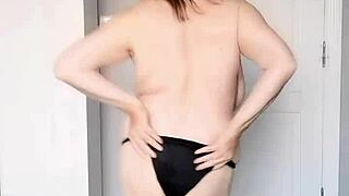 mature woman strips teasingly revealing her intimate secrets
