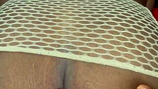 black cock pounds my fat bbw ass so deep
