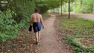 oops my huge saggy tits slip out flashing public again