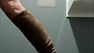 french milf slave bound in leather harness for outdoor dildo humiliation 😈🔗