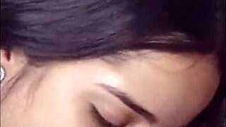 teen brunette gives deepthroat blowjob and swallows full cum load