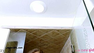 brunette model relaxes in steamy sensual bath solo