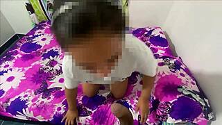 pervy guy caught jerking to milf's huge ass dirty panties