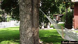 classy babe rides cock outdoors missionary style 🌳💋