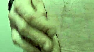 skinny bathroom striptease rips clothes off for monster cock reveal