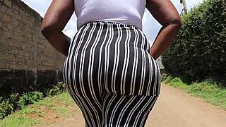 Curvy Ebony Milf Sways Her Ample Booty Gracefully